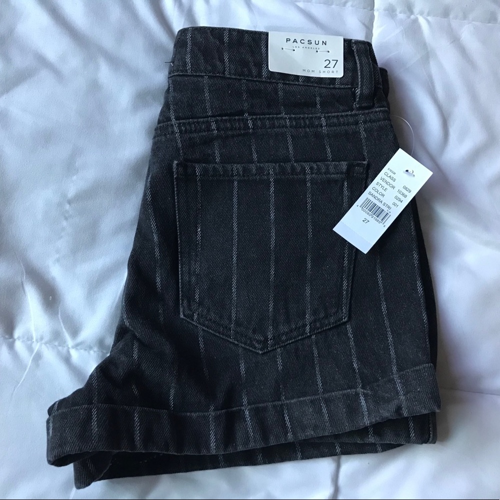 PACSUN Sandra Striped Mom Shorts SIZE 27